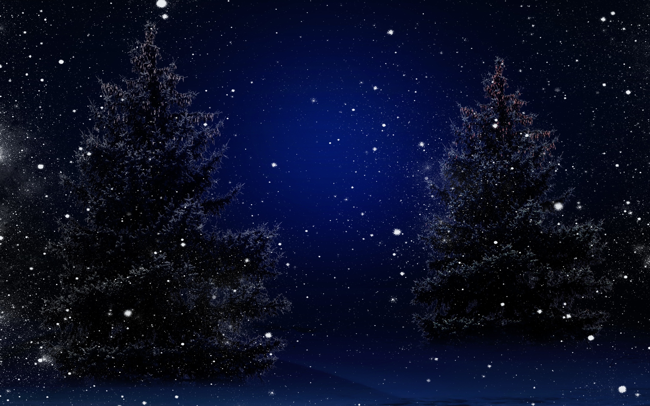 A Dreamy Christmas Night Wallpapers