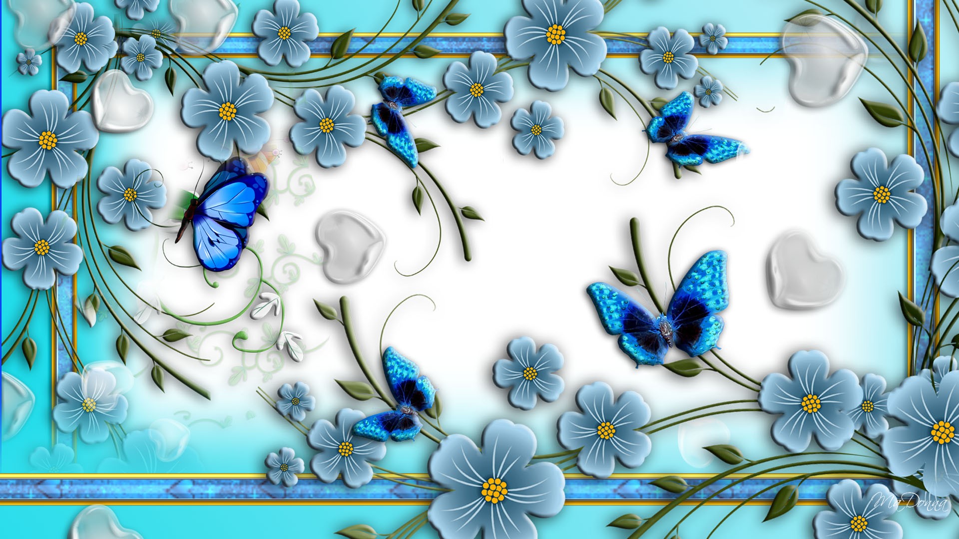 Abstract Floral Desktop Wallpapers