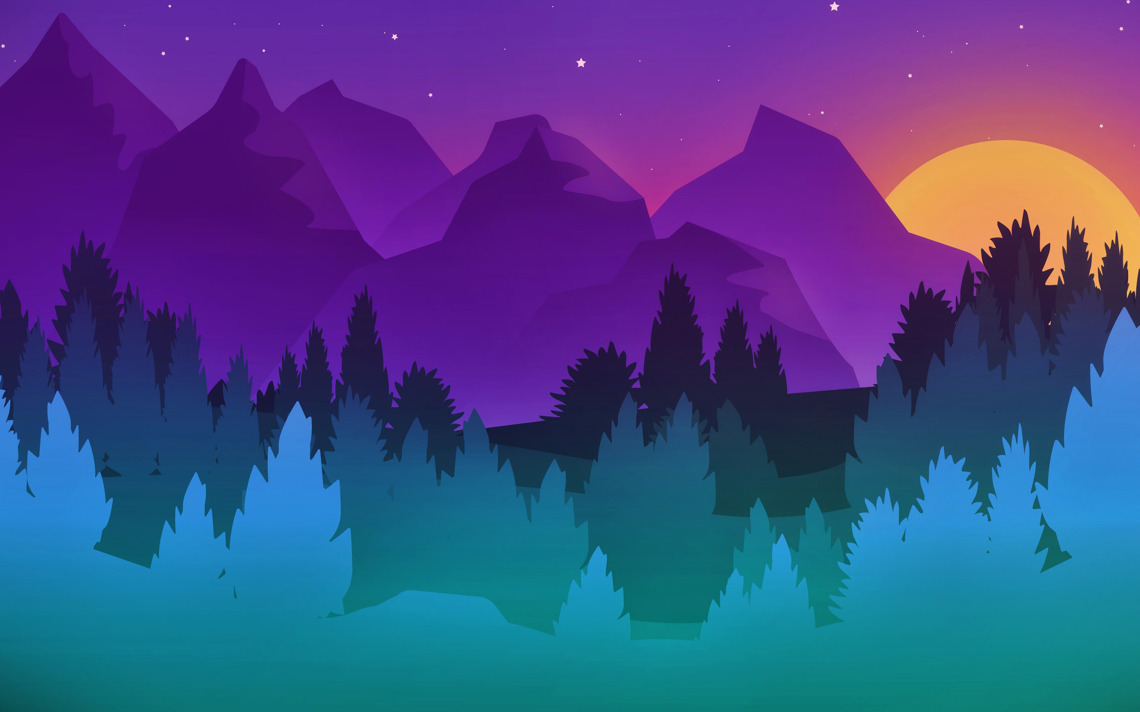 Abstract Forest Wallpapers