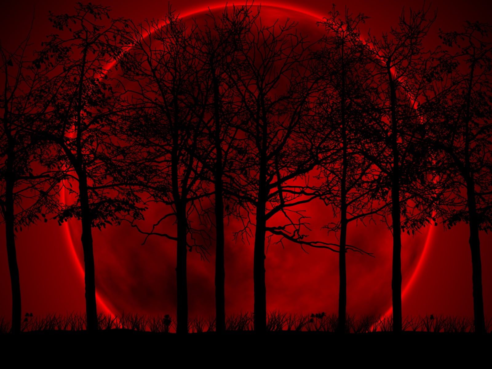 Red Eclipse Digital Art Wallpapers