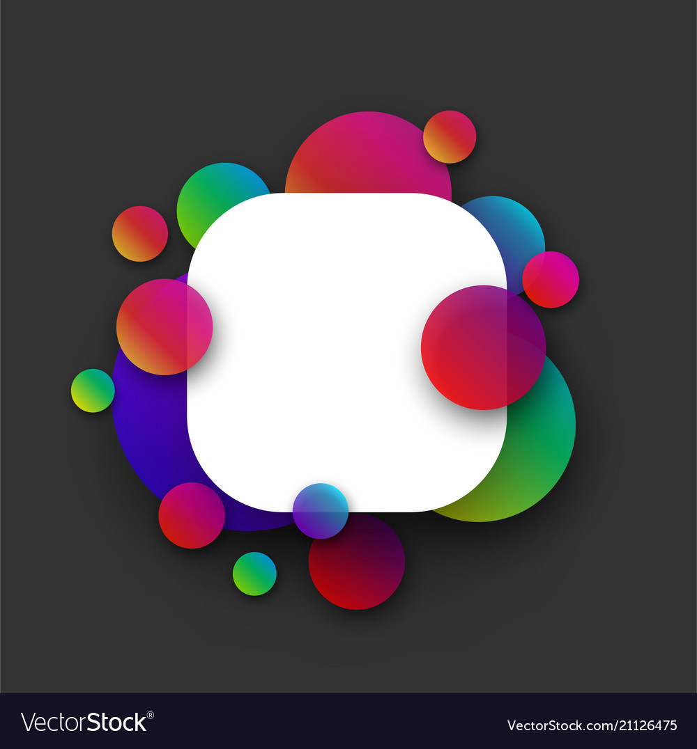 Grey Background And Colorful Circle