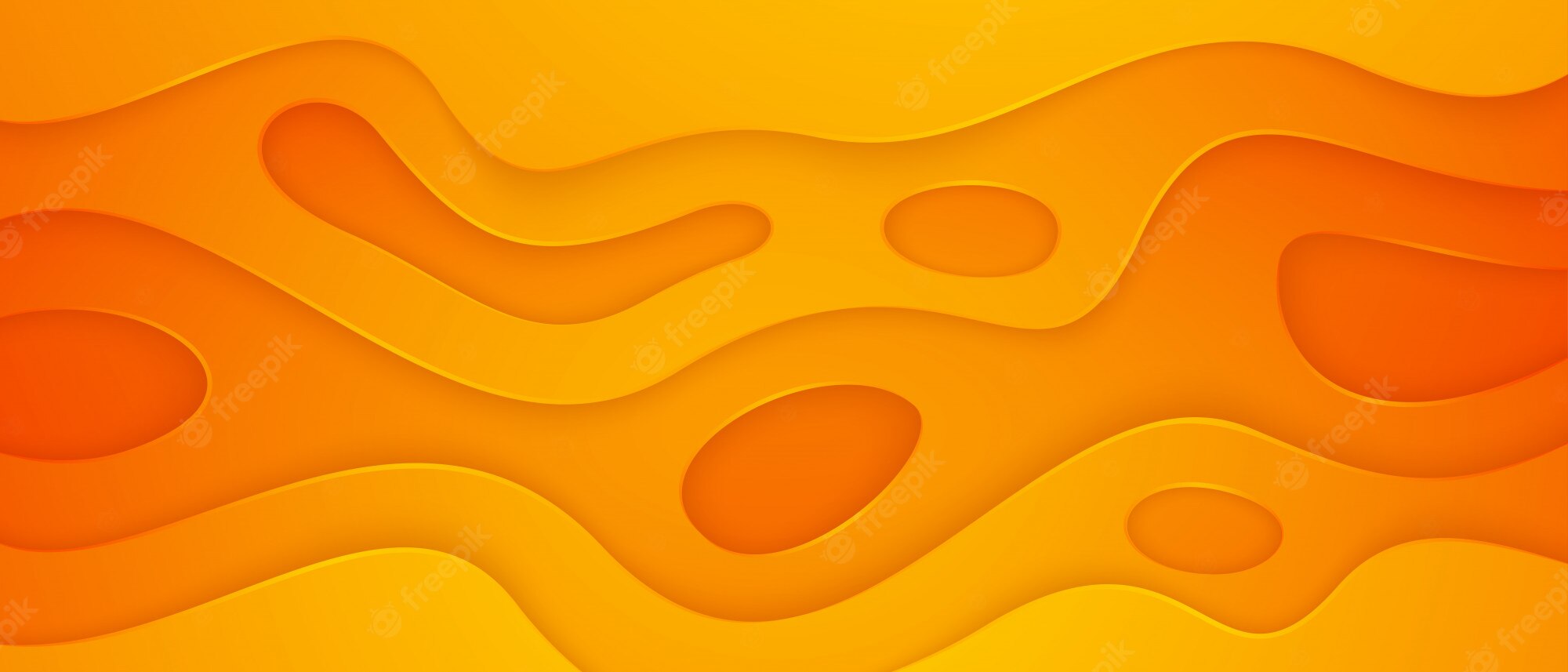 Wavy Orange Background