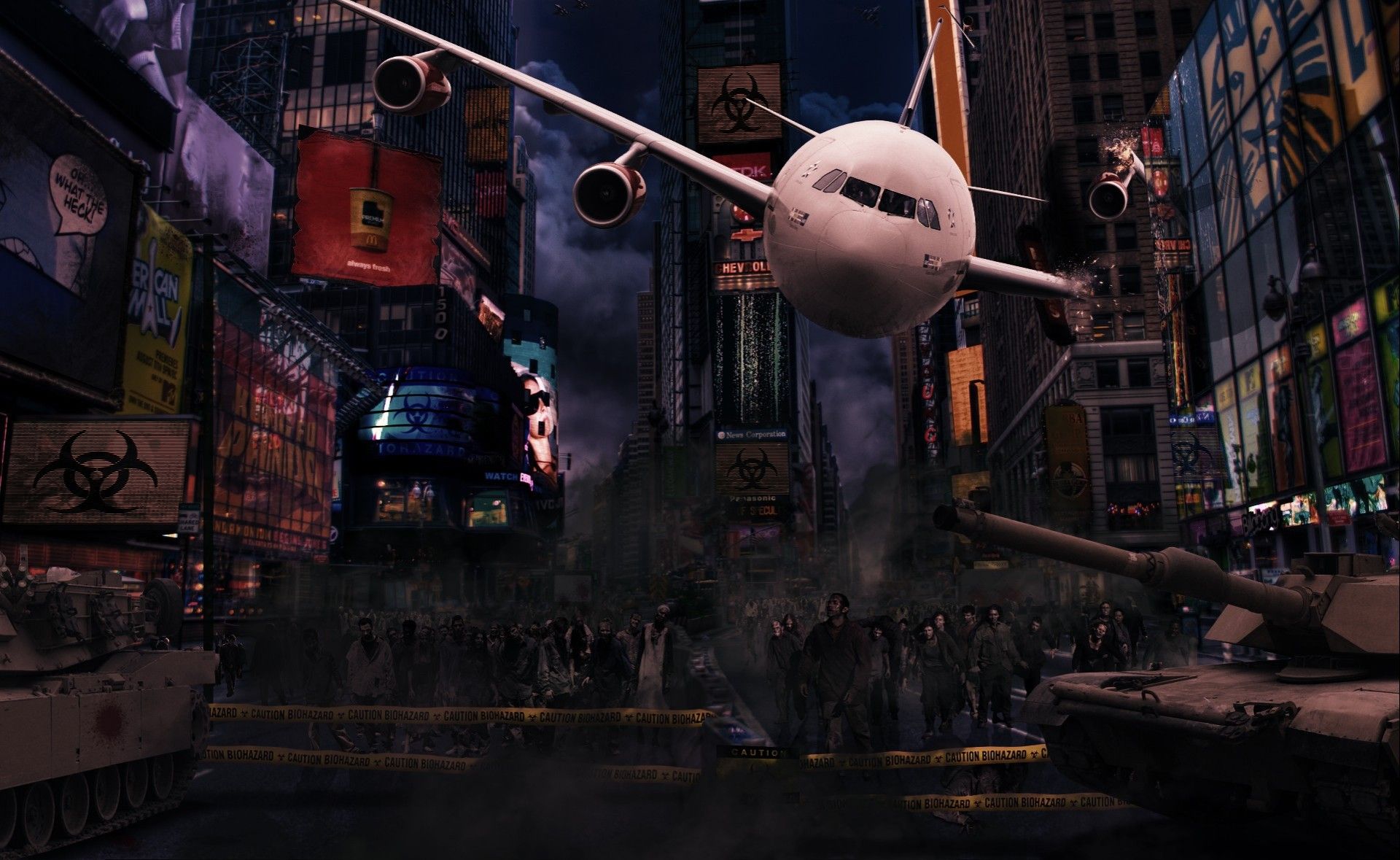 Zombie City Background